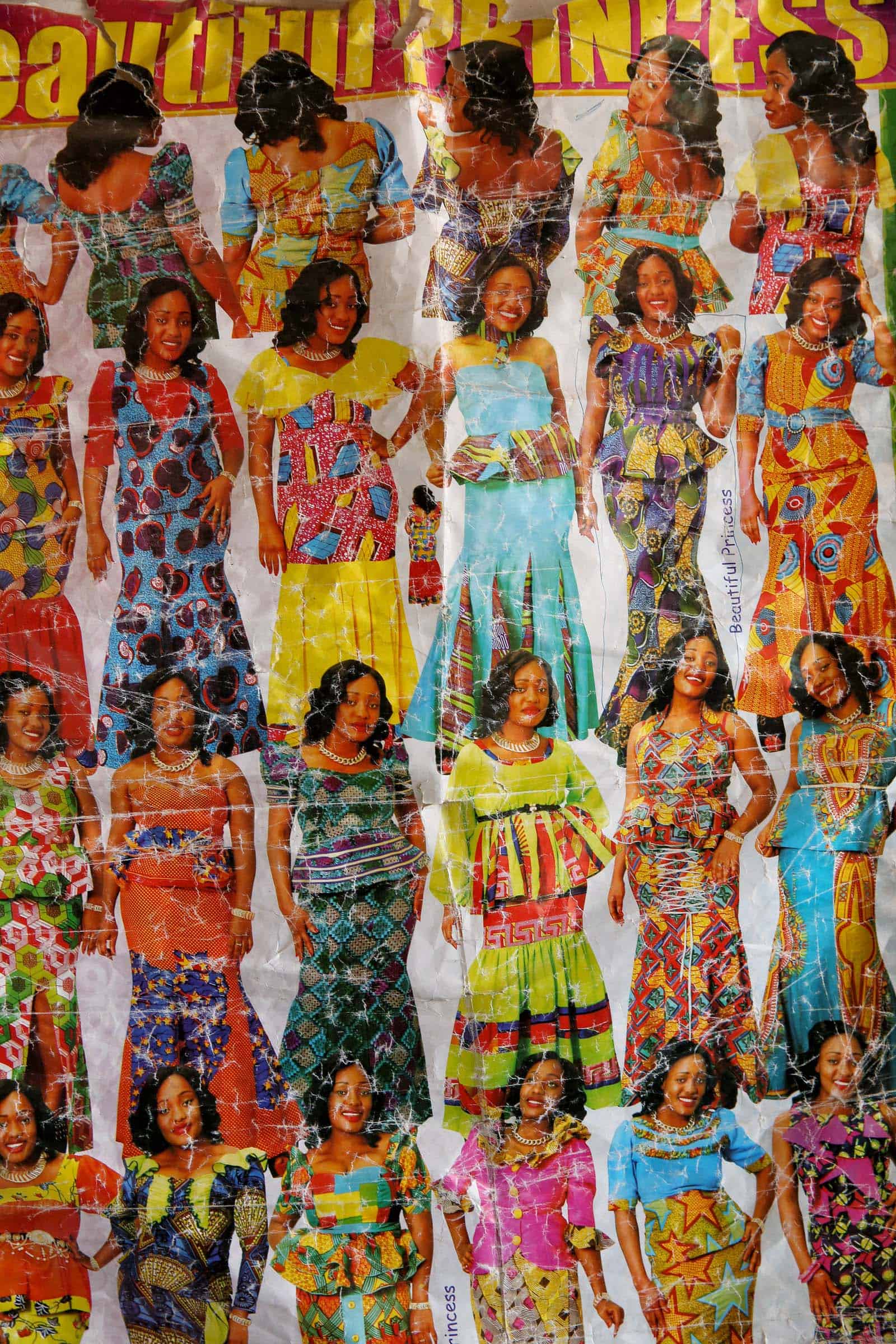 A selection of African fashions to choose from at Bea's seamstress shop.